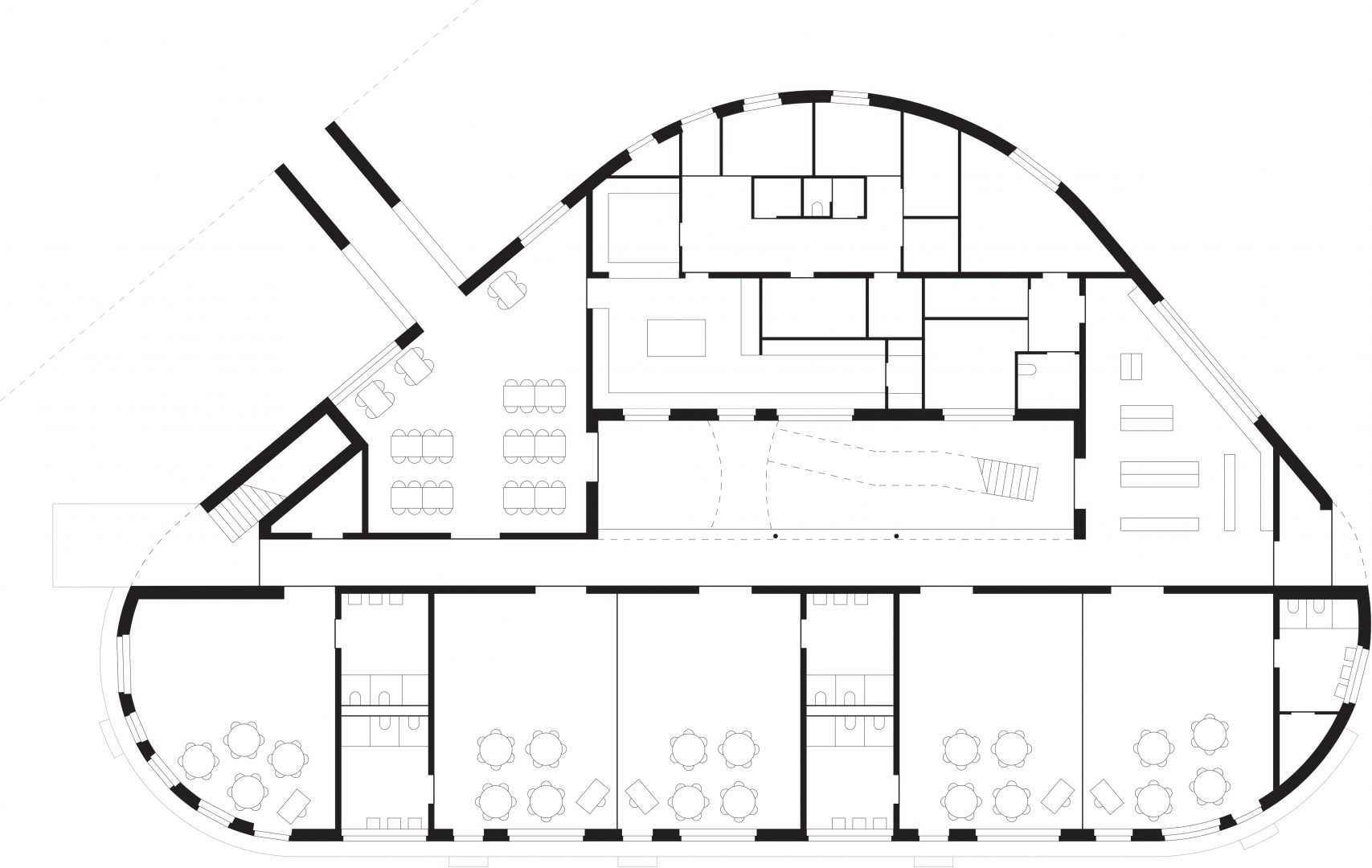 Projekt parterowego przedszkola rzut