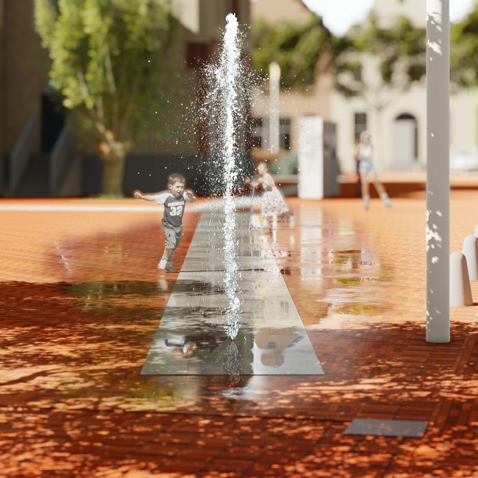 projekt Fontanny na rynku w Trzebiatowie