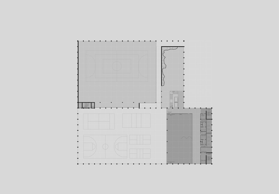 poziom 2 centrum sportowego kampusu Ochota Warszawa