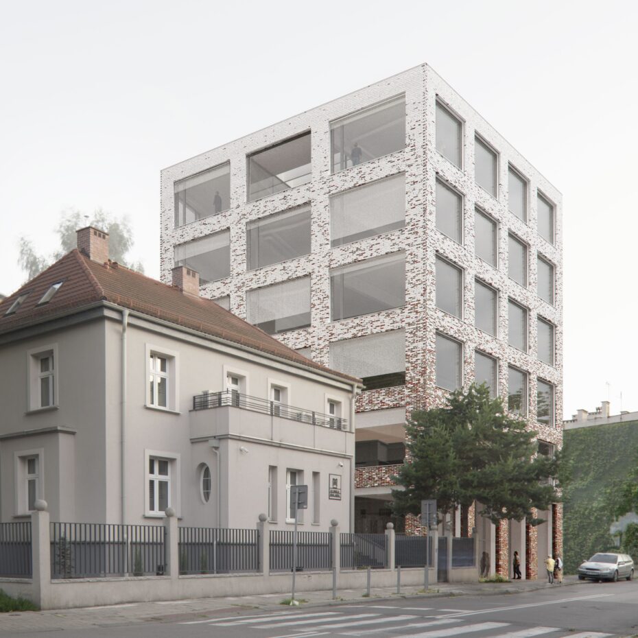 Budynek ASP widok z miasta