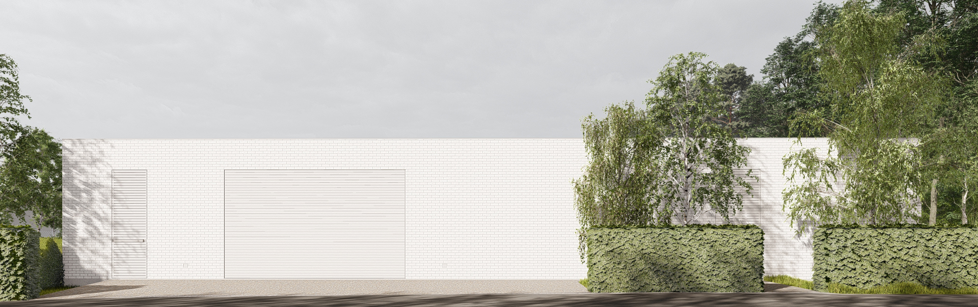 Indywidualny projekt domu elewacja frontowa