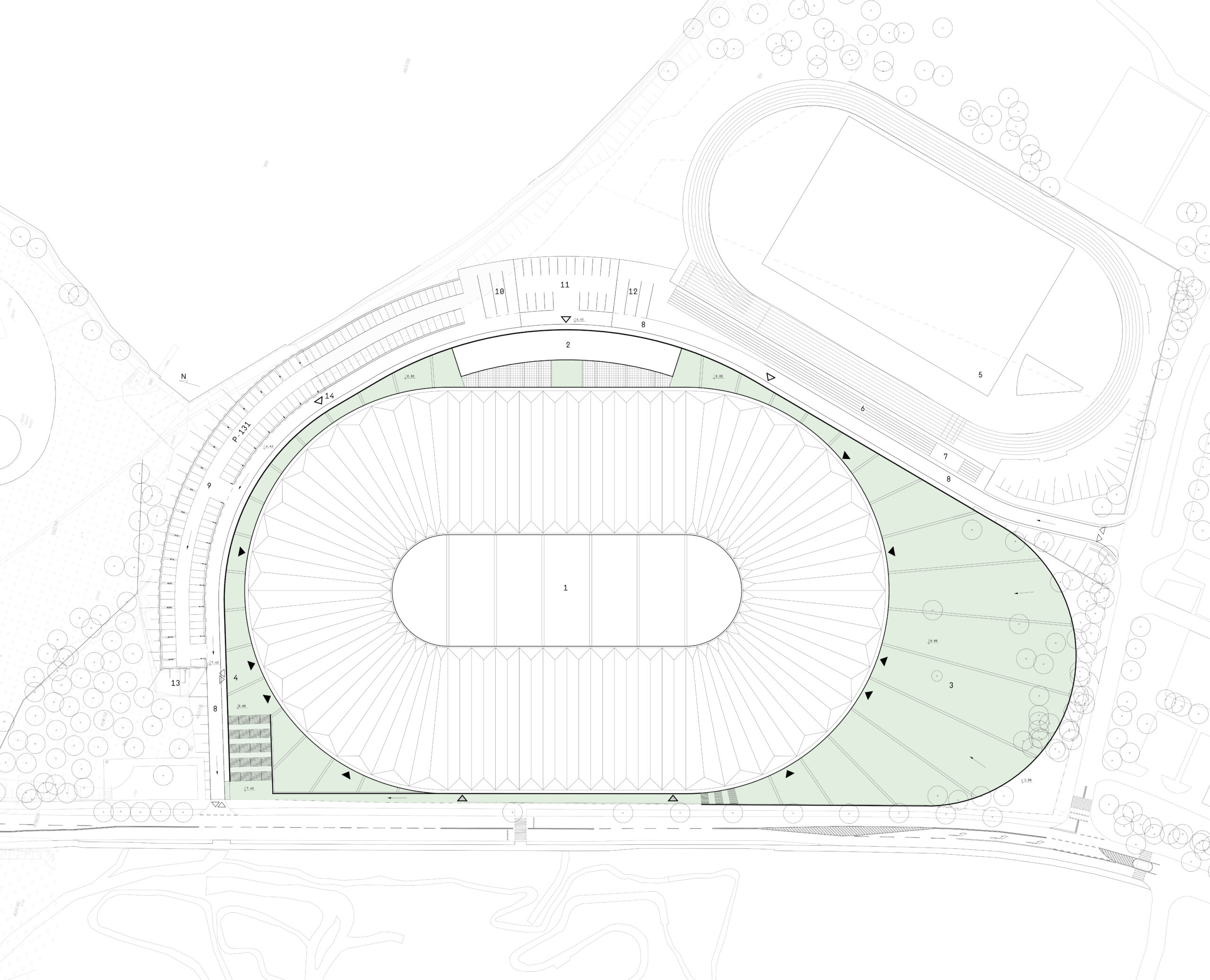 Przebudowa Stadionu MOSiR w Rybniku autorstwa TOPROJEKT
